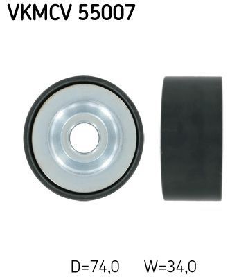 Obrázok Vratná/vodiaca kladka rebrovaného klinového remeňa SKF  VKMCV55007
