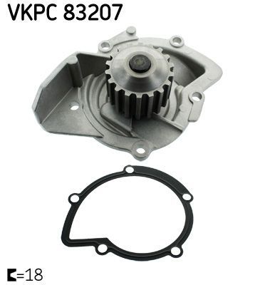 Obrázok Vodné čerpadlo, chladenie motora SKF  VKPC83207