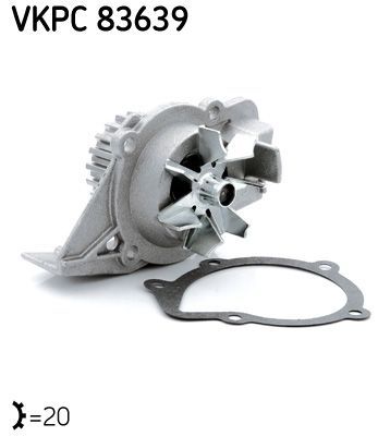 Obrázok Vodné čerpadlo, chladenie motora SKF  VKPC83639