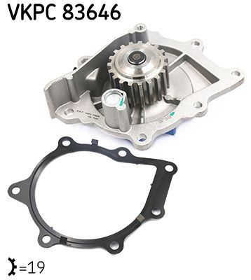Obrázok Vodné čerpadlo, chladenie motora SKF  VKPC83646