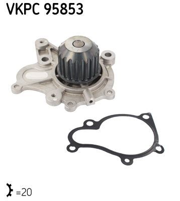 Obrázok Vodné čerpadlo, chladenie motora SKF  VKPC95853