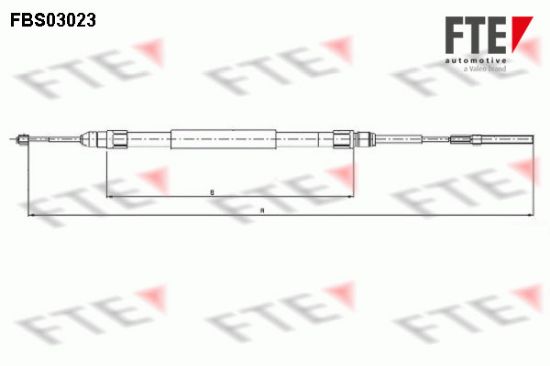 Obrázok żażné lanko parkovacej brzdy FTE  FBS03023