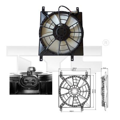 Obrázok Ventilátor chladenia motora TYC  8090015