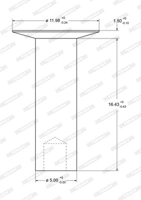 Obrázok Nit oblożenia bubnovej brzdy FERODO Federal-Mogul 93281