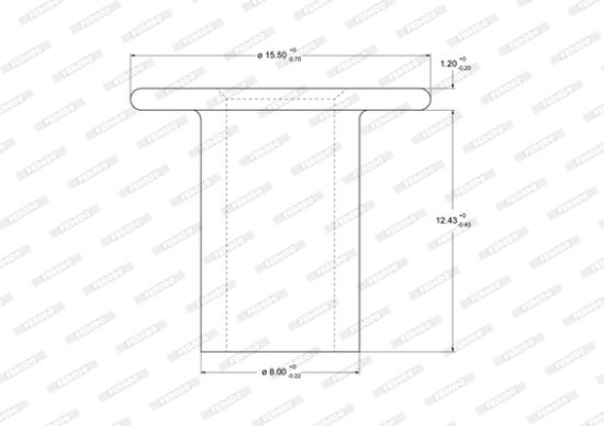 Obrázok Nit oblożenia bubnovej brzdy FERODO Federal-Mogul 93057