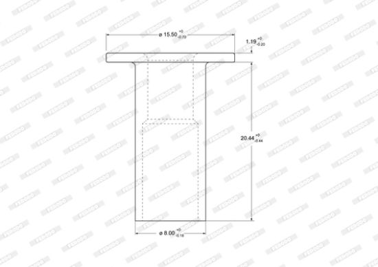 Obrázok Nit oblożenia bubnovej brzdy FERODO Federal-Mogul 93060