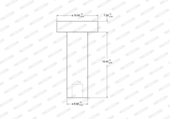 Obrázok Nit oblożenia bubnovej brzdy FERODO Federal-Mogul 93251