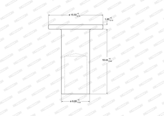 Obrázok Nit oblożenia bubnovej brzdy FERODO Federal-Mogul 93252