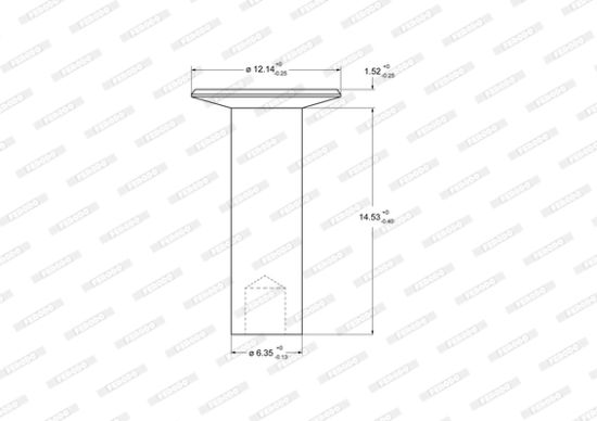 Obrázok Nit oblożenia bubnovej brzdy FERODO Federal-Mogul 93684
