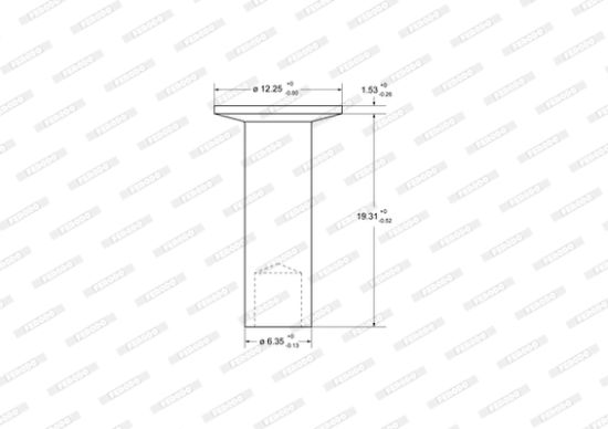 Obrázok Nit oblożenia bubnovej brzdy FERODO Federal-Mogul 93687