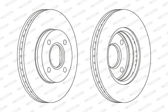 Obrázok Brzdový kotúč FERODO PREMIER Coat+ disc DDF1072C