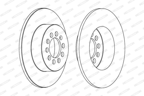 Obrázok Brzdový kotúč FERODO PREMIER Coat+ disc DDF1224C