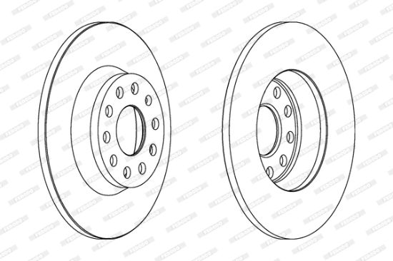 Obrázok Brzdový kotúč FERODO PREMIER Coat+ disc DDF1306C