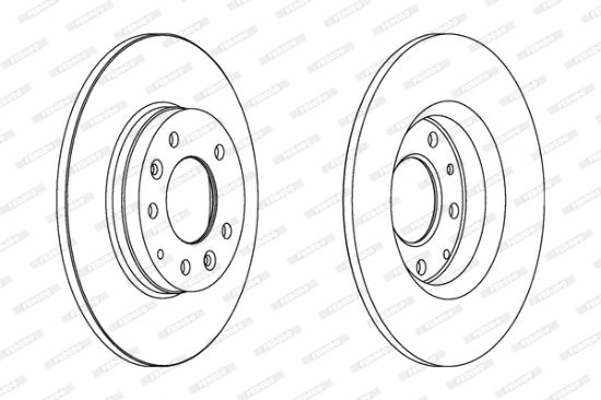 Obrázok Brzdový kotúč FERODO PREMIER Coat+ disc DDF1500C
