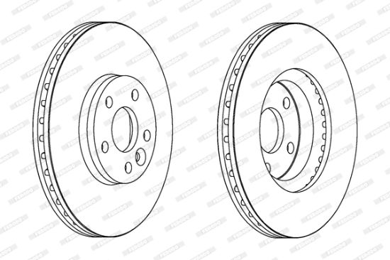 Obrázok Brzdový kotúč FERODO PREMIER Coat+ disc DDF1567C