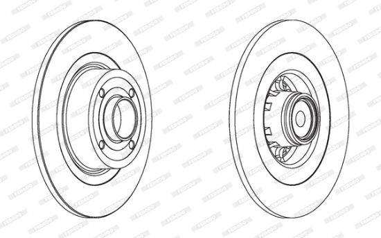 Obrázok Brzdový kotúč FERODO PREMIER DDF15701