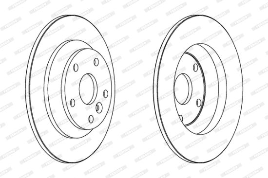 Obrázok Brzdový kotúč FERODO PREMIER Coat+ disc DDF1616C
