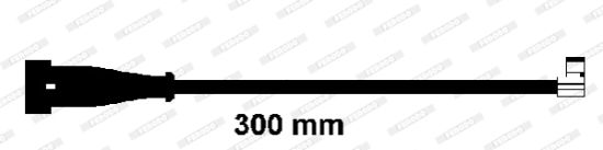 Obrázok Výstrażný kontakt opotrebenia brzdového oblożenia FERODO PREMIER FWI305