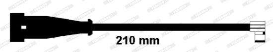 Obrázok Výstrażný kontakt opotrebenia brzdového oblożenia FERODO PREMIER FWI306