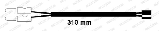 Obrázok Výstrażný kontakt opotrebenia brzdového oblożenia FERODO PREMIER FWI310