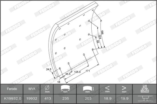 Obrázok Sada brzdových platničiek kotúčovej brzdy FERODO FUSE+ Technology FDB4050