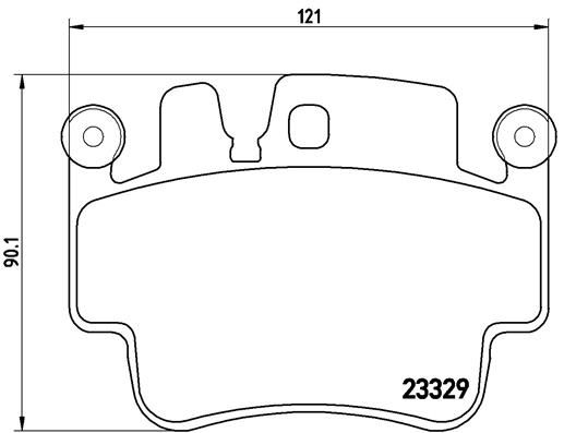Obrázok Sada brzdových platničiek kotúčovej brzdy BREMBO  P65009