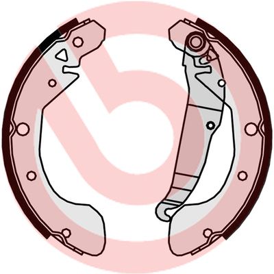 Obrázok Sada brzdových čeľustí BREMBO  S10516