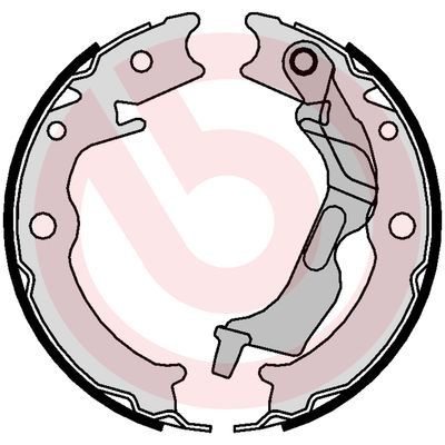 Obrázok Sada brzd. čeľustí parkov. brzdy BREMBO  S10520