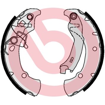 Obrázok Sada brzdových čeľustí BREMBO  S16516
