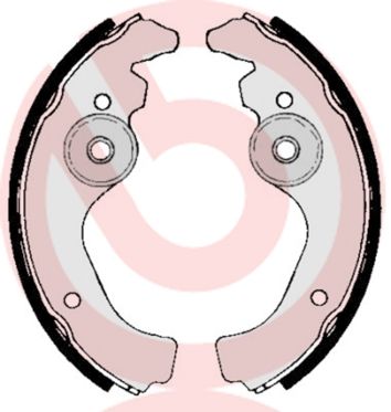 Obrázok Sada brzdových čeľustí BREMBO  S23502
