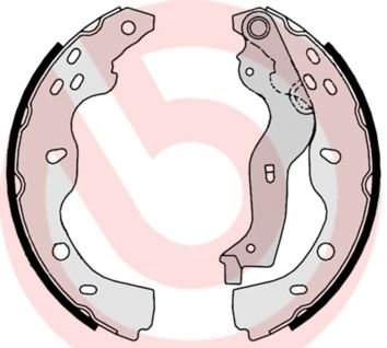 Obrázok Sada brzdových čeľustí BREMBO  S23532