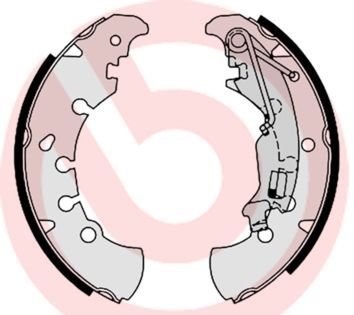 Obrázok Sada brzdových čeľustí BREMBO  S23555