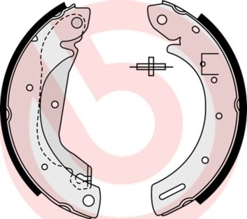 Obrázok Sada brzdových čeľustí BREMBO  S23577