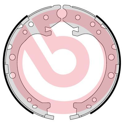Obrázok Sada brzd. čeľustí parkov. brzdy BREMBO  S28519
