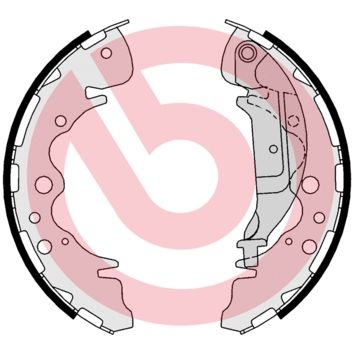 Obrázok Sada brzdových čeľustí BREMBO  S30535