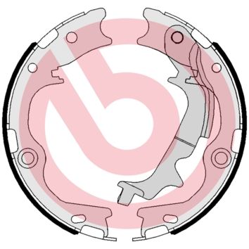 Obrázok Sada brzdových čeľustí BREMBO  S30537