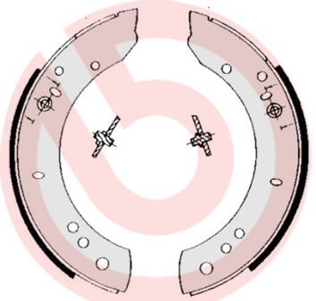 Obrázok Sada brzdových čeľustí BREMBO  S44502