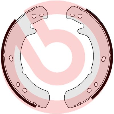 Obrázok Sada brzd. čeľustí parkov. brzdy BREMBO  S44507