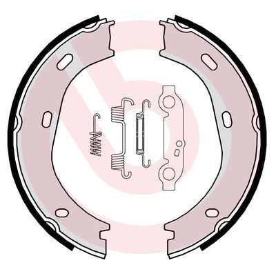 Obrázok Sada brzd. čeľustí parkov. brzdy BREMBO  S50501