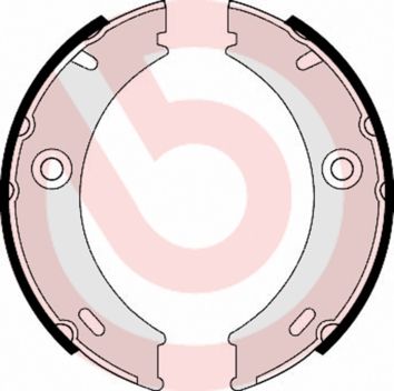 Obrázok Sada brzd. čeľustí parkov. brzdy BREMBO  S50513