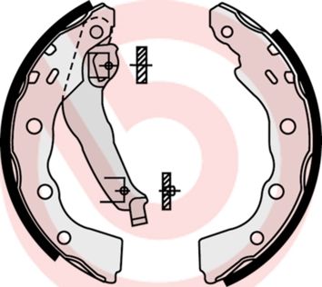 Obrázok Sada brzdových čeľustí BREMBO  S54515