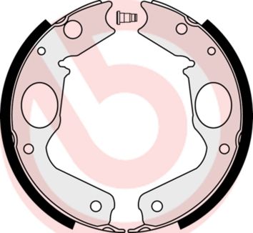 Obrázok Sada brzd. čeľustí parkov. brzdy BREMBO  S54518