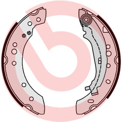 Obrázok Sada brzdových čeľustí BREMBO  S54521