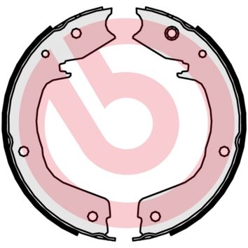 Obrázok Sada brzd. čeľustí parkov. brzdy BREMBO  S54524