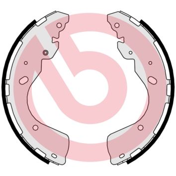 Obrázok Sada brzdových čeľustí BREMBO  S56547