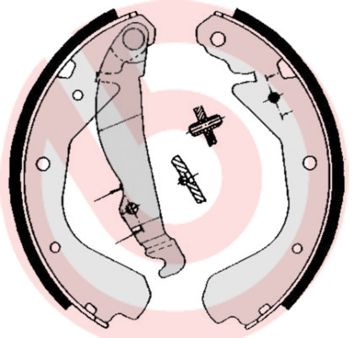 Obrázok Sada brzdových čeľustí BREMBO  S59509