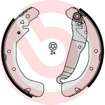 Obrázok Sada brzdových čeľustí BREMBO  S59517