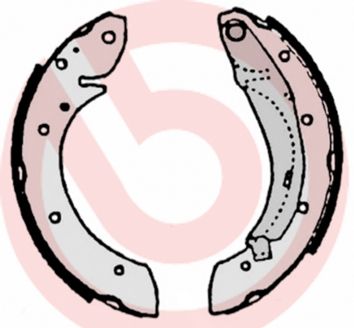 Obrázok Sada brzdových čeľustí BREMBO  S61522