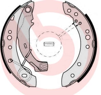 Obrázok Sada brzdových čeľustí BREMBO  S61526