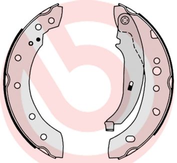 Obrázok Sada brzdových čeľustí BREMBO  S61527